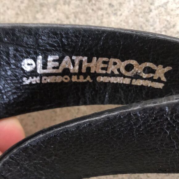 LeatherRock Stone and studded leather belt size S main image 7